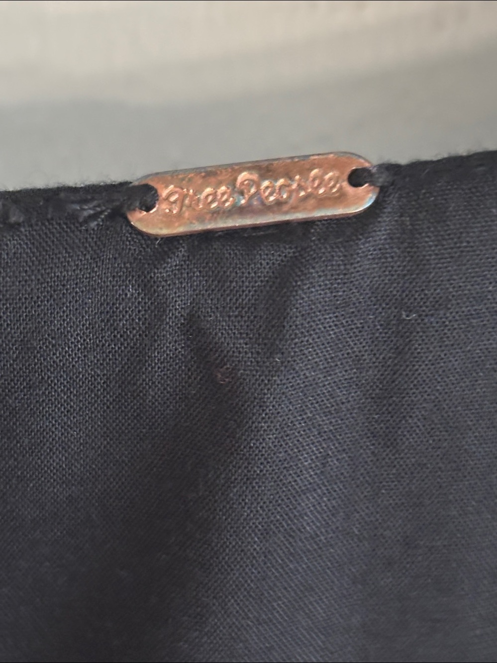 Free People Black Cotton Bow Button Down Midi Dress - Picture 3 of 8